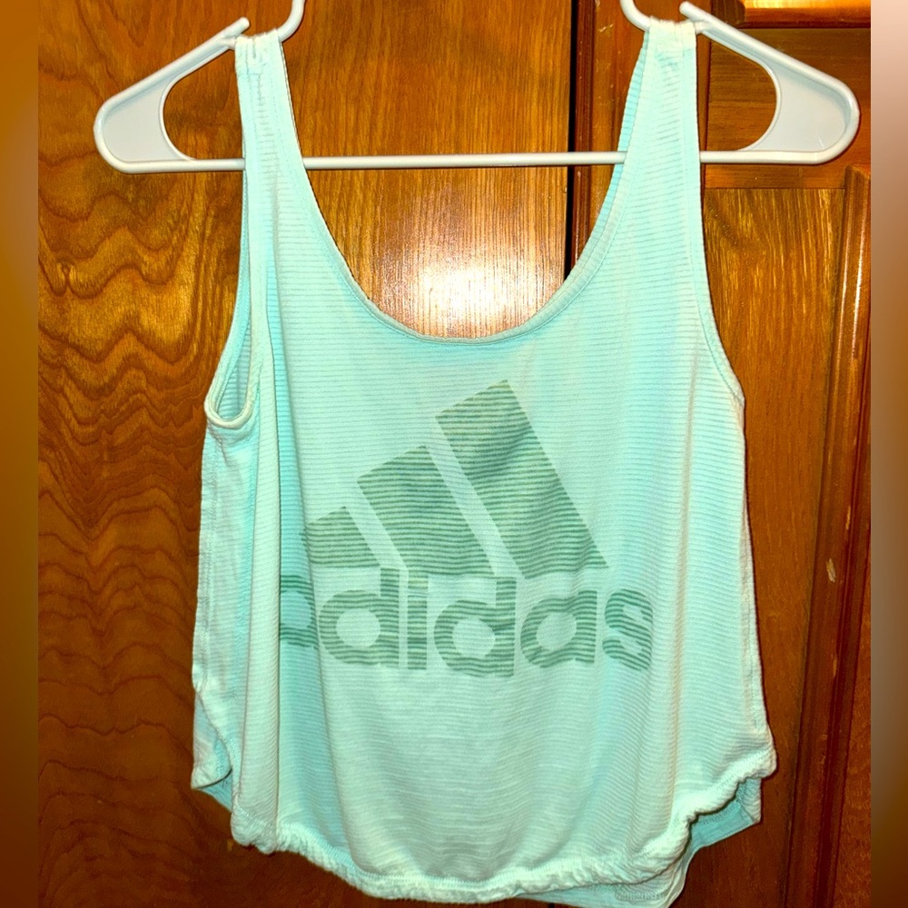 Adidas mint/ aqua Tank Top xs